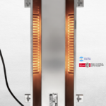 Estufa eléctrica para CAMAROTE 220V // 1500w // Calefacciona 12 m2 Fabricada en acero inoxidable