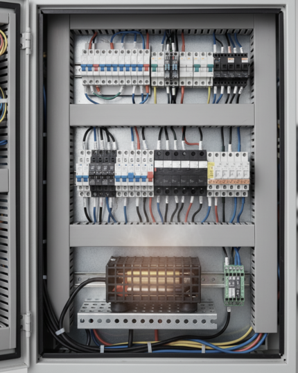 Calefactor eléctrico para tableros 100W 220V