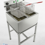 Freidora Eléctrica Industrial y Naval Doble 30 Litros