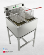 Freidora Eléctrica Industrial y Naval Doble 30 Litros