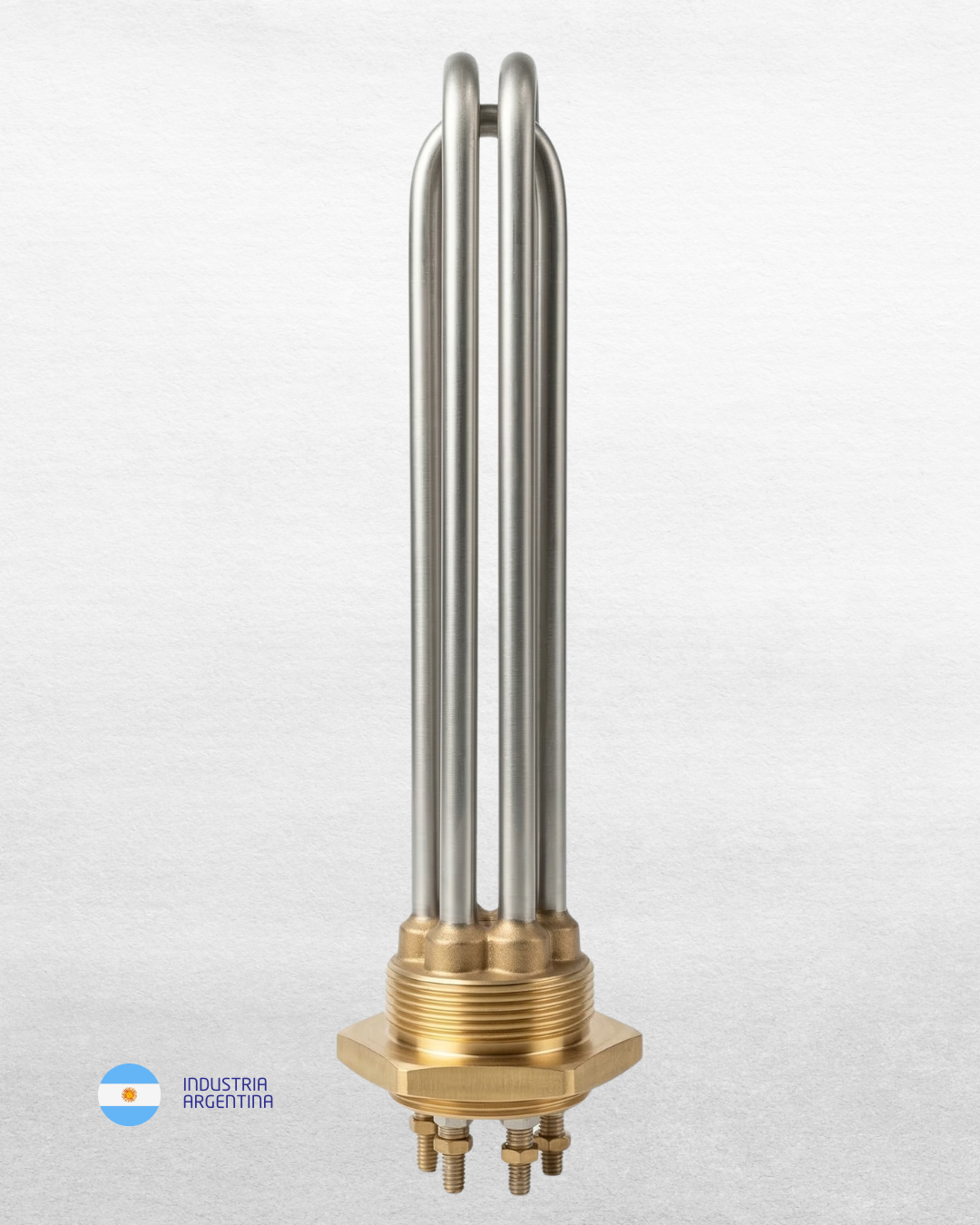 resistncia termotanque Repuesto Resistencia Sauna Húmedo y Termotanque RMP 4500 W 220V / 380V – Cabezal a rosca 2"BSP Bronce - Image 1