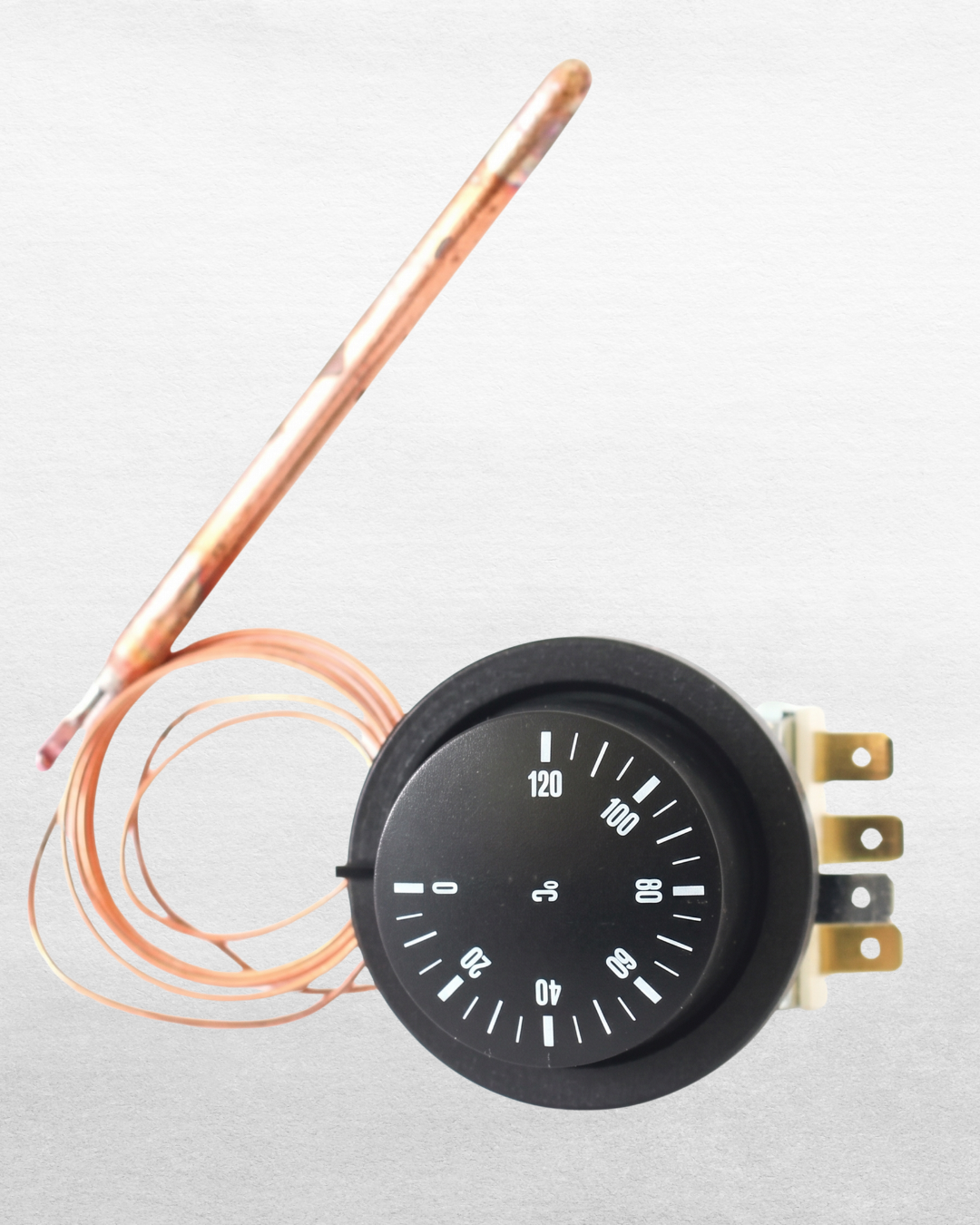 Termostato IMIT 120 Termostato IMIT 50–300°C con Bulbo y Capilar de Bronce Control de temperatura preciso - Image 1