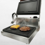Plancha Doble Contacto Lisa Industrial | 1500W | Acero Inoxidable